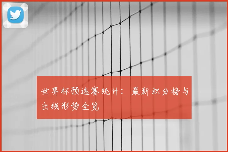 世界杯预选赛统计：最新积分榜与出线形势全览